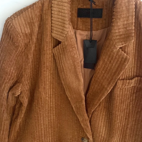 (A8) Blank NYC Wide Wale Corduroy Oversized Blazer Jacket, Size Large, NWT - Picture 6 of 12